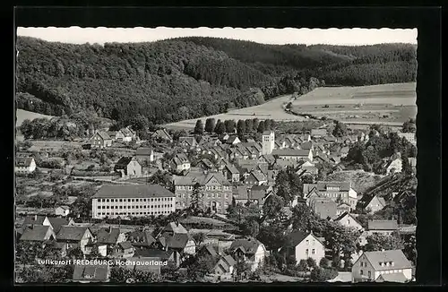 AK Fredeburg /Hochsauerland, Ortsansicht aus der Vogelschau