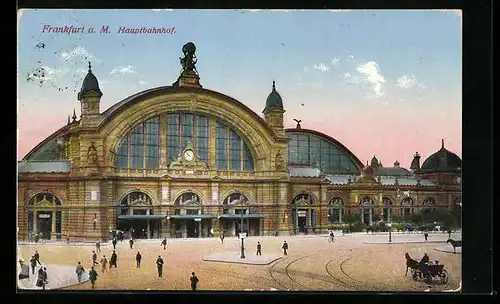 AK Frankfurt a. M., Betrieb vor dem Hauptbahnhof