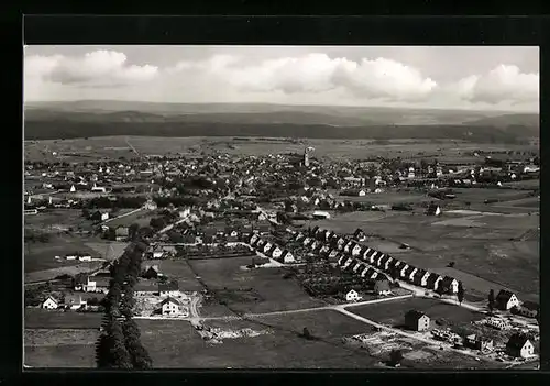 AK Medebach /Hochsauerland, Ortsansicht aus dem Flugzeug