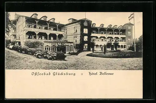 AK Glücksburg, Hotel Bellevue bei Schönwetter