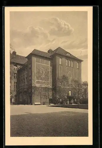 AK Berlin-Schöneberg, Staatliche Augusta-Schule, Elssholzstrasse 34-37, Ostflügel mit Turnhalle