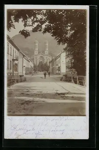 AK Todtnau, Strassenpartie zur Kirche