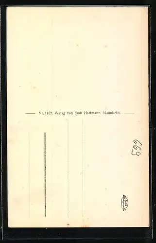 AK Pirmasens, Schlosstreppe mit Geschäft