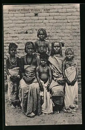 AK Aden, Group of Somali Women, Gruppe afrikanischer Frauen