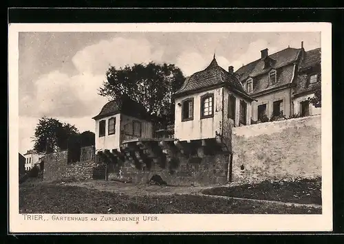 AK Trier, Gartenhaus am Zurlaubener Ufer