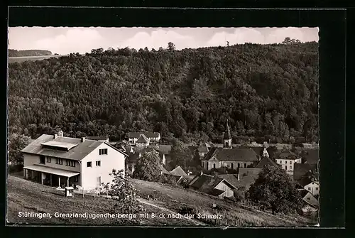 AK Stühlingen, Grenzlandjugendherberge mit Blick nach der Schweiz