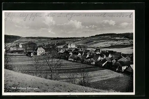 AK Bad Colberg i. Thür., vom Hügel gesehen