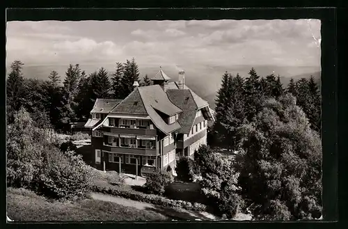 AK Unterlengenhardt, Sanatorium Burghalde bei Sonnenschein