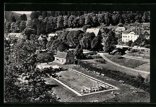 AK Bad Teinach i. Schwarzwald, Freibad bei Schönwetter