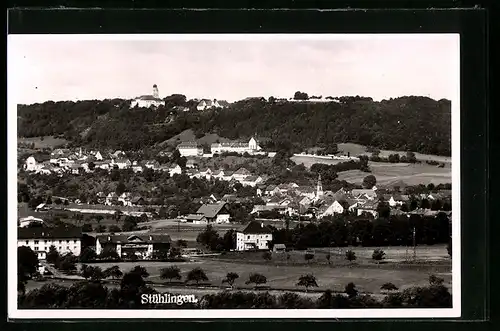 AK Stühlingen, Ortsansicht mit Umland