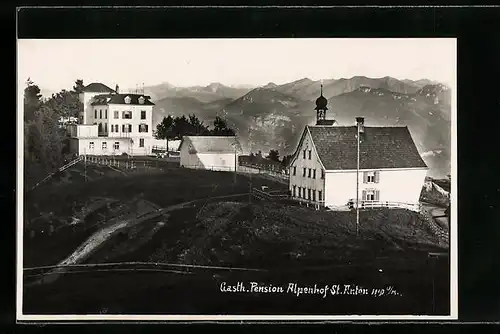 AK St. Anton, Gasthaus u. Pension Alpenhof