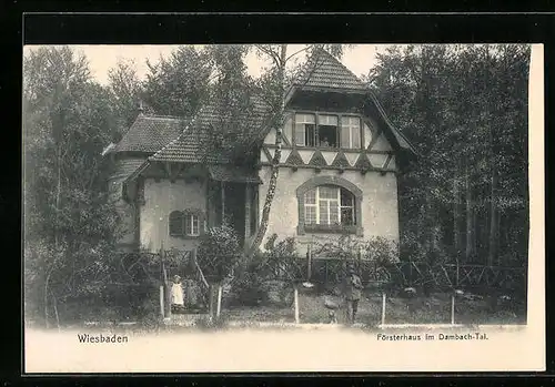 AK Wiesbaden, Försterhaus im Dambachtal