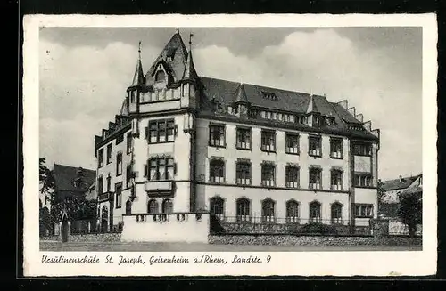 AK Geisenheim a. Rhein, Ursulinenschule St. Joseph, Landstr. 9