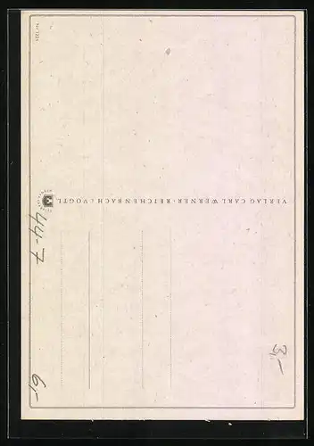 AK Süsses Mädchen mit Puppe im grünen Kleid