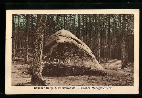 AK Fürstenwalde, Rauener Berge, Grosser Markgrafenstein