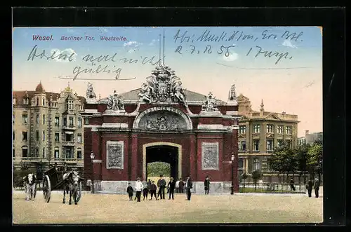 AK Wesel, Berliner Tor, Westseite