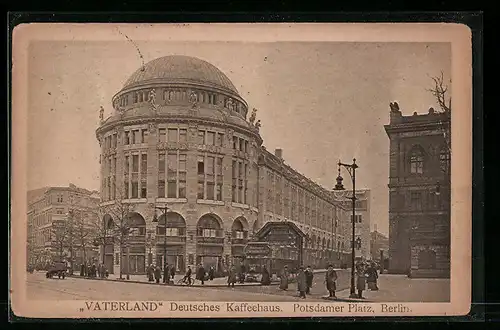 AK Berlin, Potsdamer Platz, Deutsches Kaffeehaus Vaterland