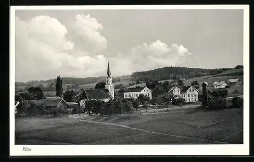 AK Kirn, Blick auf die Kirche im Ort