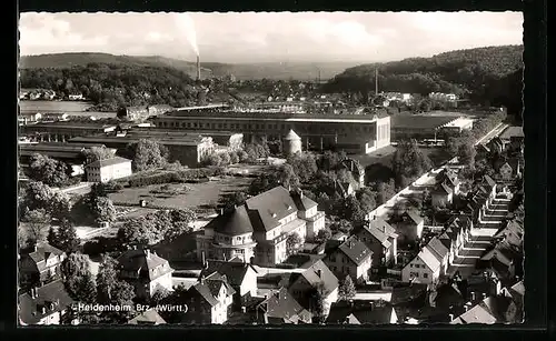 AK Heidenheim i. Württemberg, Generalansicht der Stadt vom Schloss Hellenstein aus