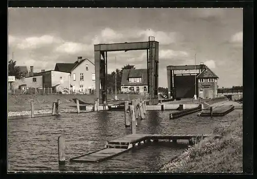 AK Mirow, Blick zur Schleuse