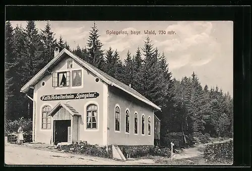 AK Spiegelau /Bayr. Wald, Katholisches Arbeiterheim Spiegelau
