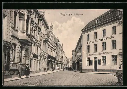 AK Siegburg, Hotel Reichenstein in der Holzgasse
