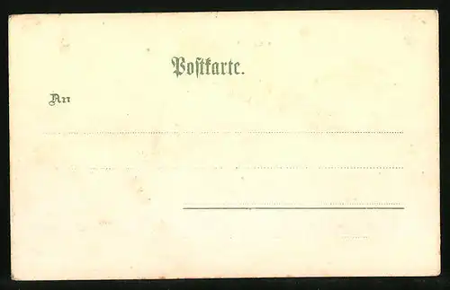 Lithographie Frankfurt a. M., Römerberg mit Hochzeitskutsche