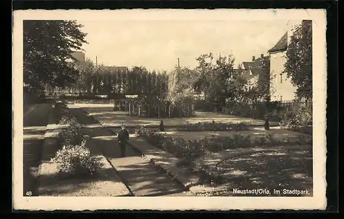 AK Neustadt, Partie im Stadtpark