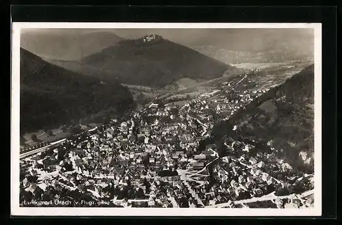 AK Urach, Gesamtansicht vom Flugzeug aus