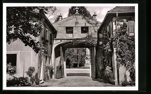 AK Baden-Baden-Lichtental, Klostertor, Frontalansicht