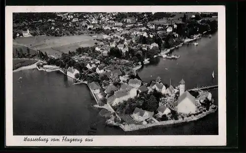 AK Wasserburg, Ortsansicht aus dem Flugzeug