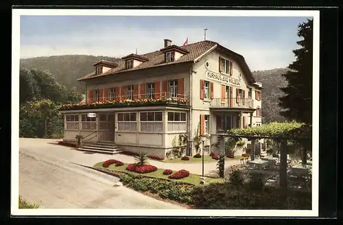 AK Rickenbach, Blick auf das Hotel-Kurhaus Waldegg