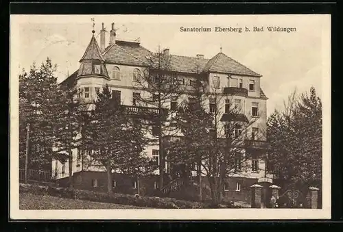 AK Bad Wildungen, Kurhotel - Sanatorium Ebersberg