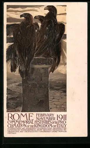 Künstler-AK Rom, Int. Kunstausstellung 1911, Adler