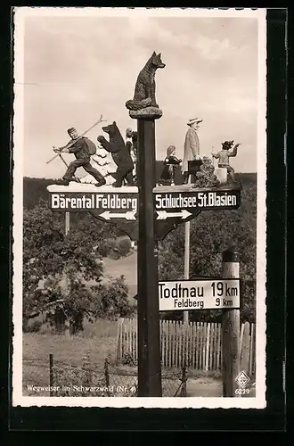 AK Wegweiser im Schwarzwald