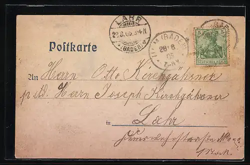 AK Ulm b. Oberkirch, Teilansicht mit Kirche, Kutzenstein