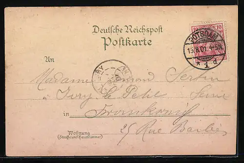 Lithographie Potsdam, Nächtliches Panorama