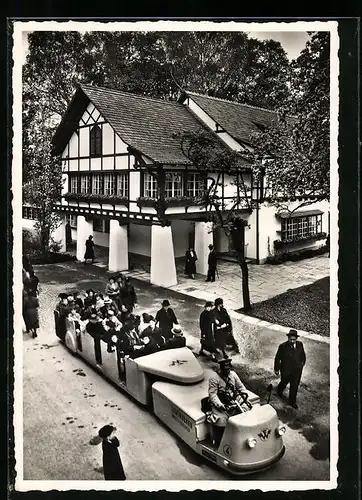 AK Zürich, Schweizerische Landes-Ausstellung 1939, Elektro-Bahn beim Landgasthof
