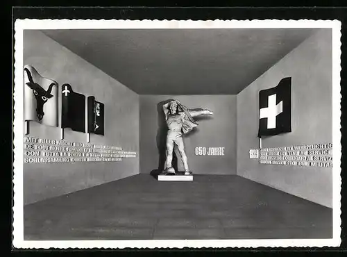 AK Zürich, Schweizerische Landesausstellung 1939, Enge, Höhenstrasse, Wehrbereitschaft