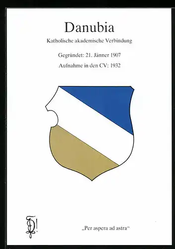 AK Wien, Studentenwappen der Katholischen akademischen Verbindung Danubia