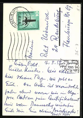 AK Berlin, 78. Deutscher Katholikentag 1958