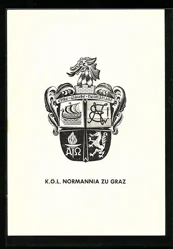 AK Graz, Studentenwappen der K. Ö. L. Normannia