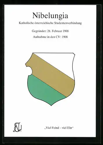 AK Wien, Studentenwappen der Katholischen österreichischen Studentenverbindung Nibelungia
