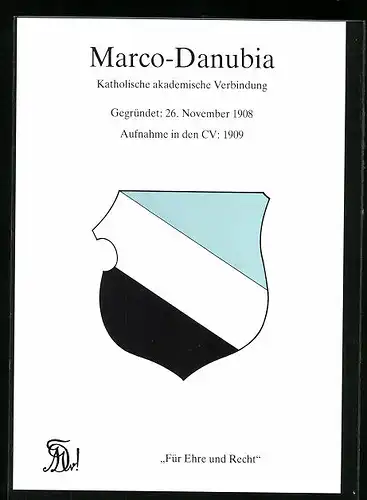 AK Wien, Studentenwappen der Katholischen akademischen Verbindung Marco-Danubia