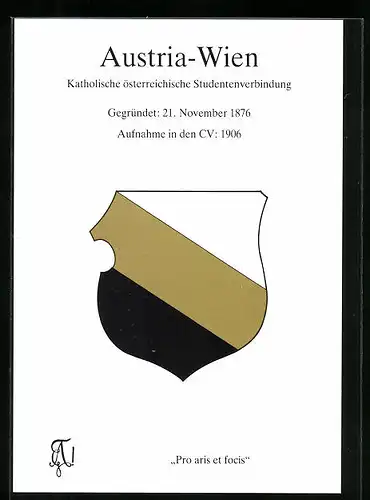 AK Wien, Studentenwappen der Katholischen österreichischen Studentenverbindung Austria-Wien