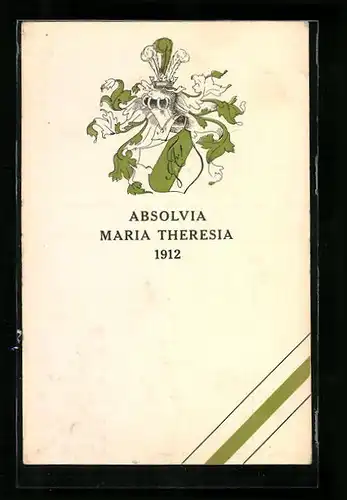 AK Studentenwappen, Absolvia Maria Theresia 1912
