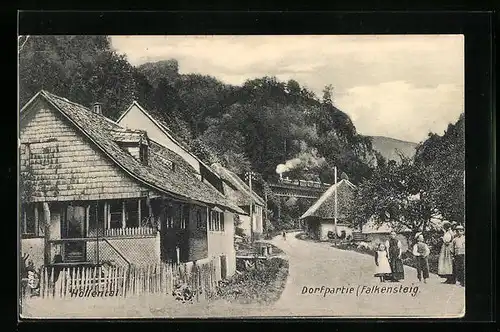 AK Buchenbach / Höllental, Dorfpartie mit Falkensteig