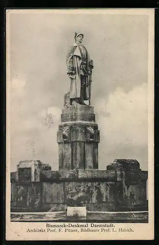 AK Darmstadt, Das Bismarck-Denkmal