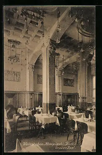 AK Berlin, Weinstuben Kempinski, Grauer Saal