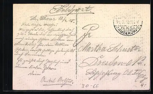 AK Annäherungswege hinter einem Schützengraben